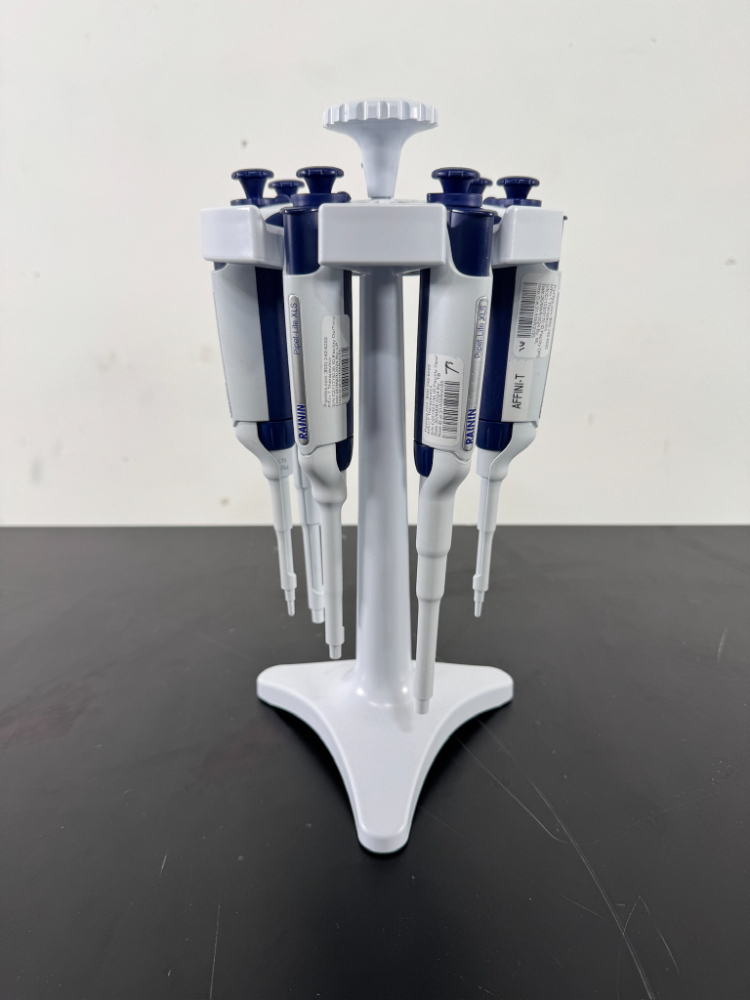 Image of Rainin Pipet-Lite XLS Single Channel Pipettes w/Stand - Quantity 7